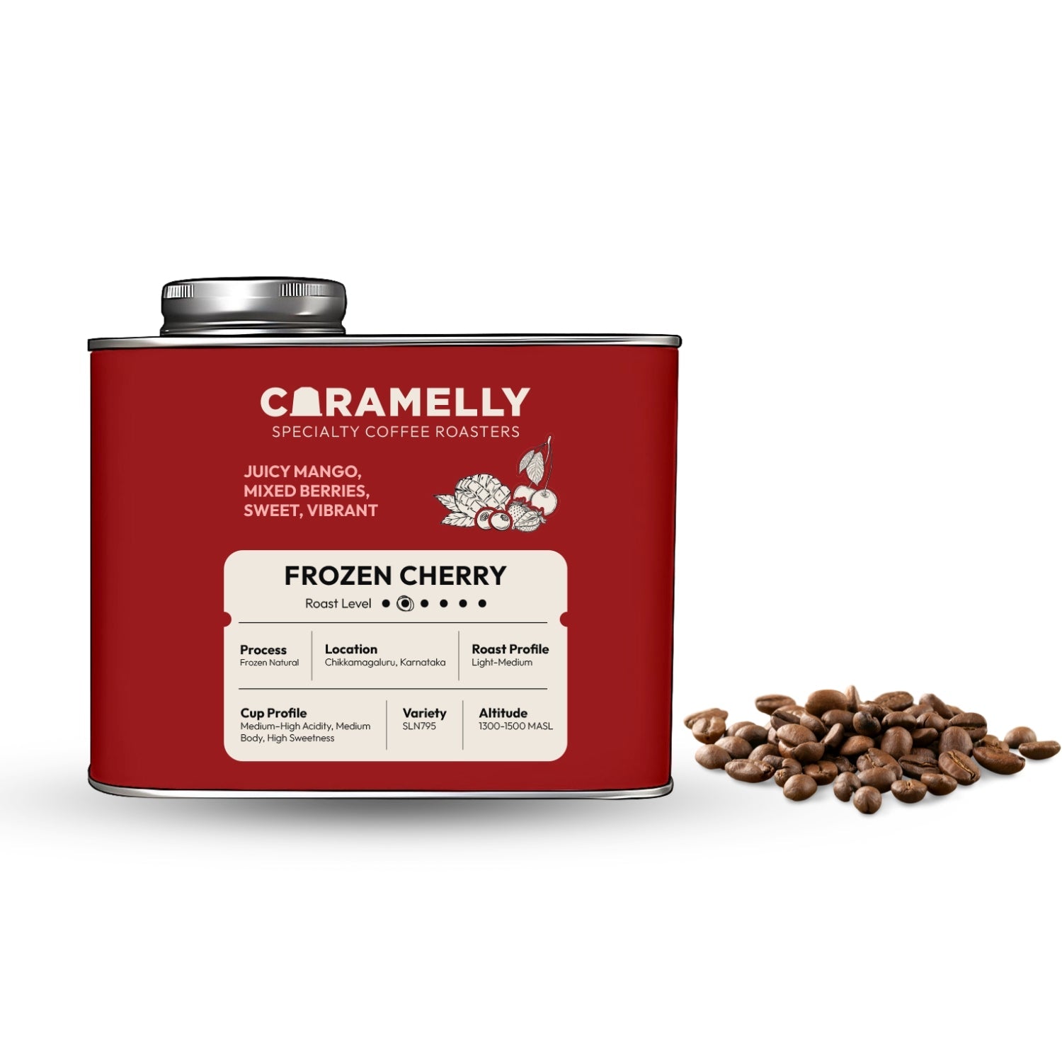 Caramelly Frozen Cherry Coffee - Caramelly
