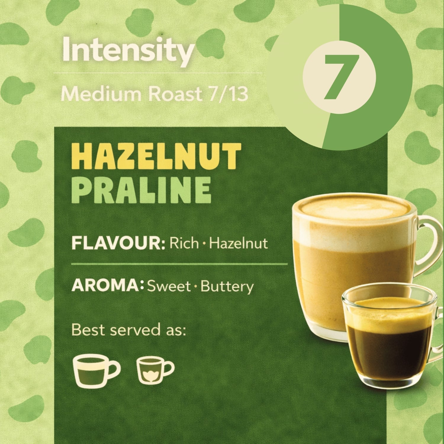Caramelly Hazelnut Praline Flavoured Nespresso® Compatible Coffee Capsules - 10 Pods - Caramelly