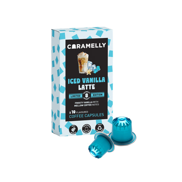 Iced Vanilla Latte Recipe Make Iced Coffee Nespresso Caramelly