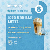 Caramelly Iced Vanilla Latte Flavoured Nespresso® Compatible Coffee Capsules - 10 Pods - Caramelly