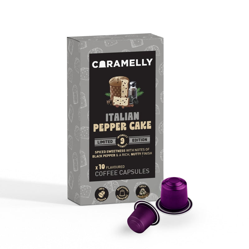 Caramelly Italian Pepper Cake Coffee Capsules - Caramelly