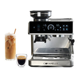 Caramelly Latte Touch Coffee Machine with Precision Grinding and Touchscreen - Caramelly