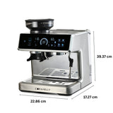 Caramelly Latte Touch Coffee Machine with Precision Grinding and Touchscreen - Caramelly