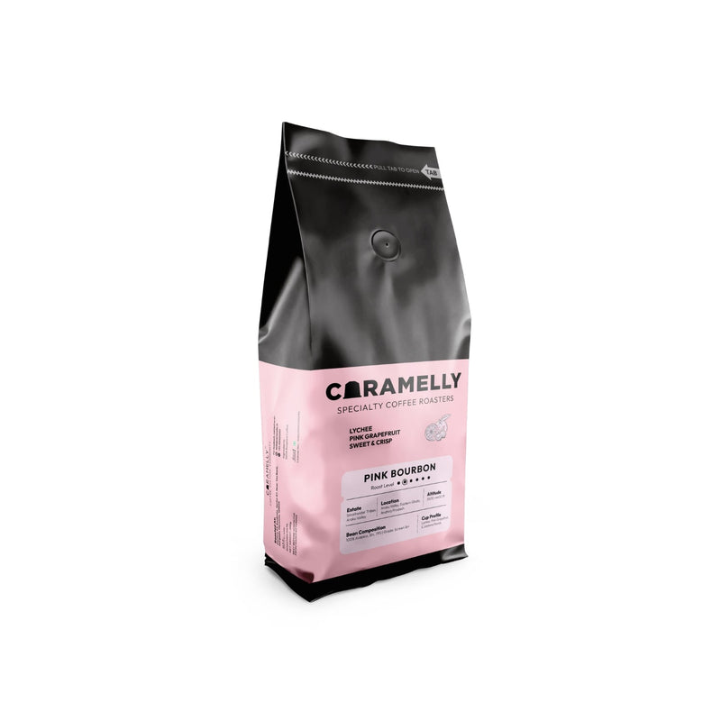 Caramelly Pink Bourbon Coffee - Caramelly