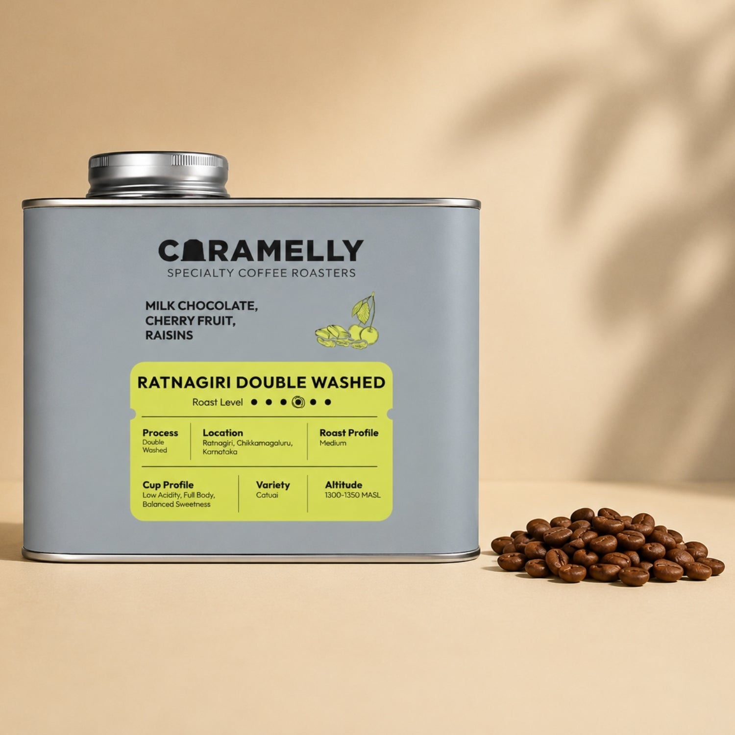 Caramelly Ratnagiri Double Washed Coffee - Caramelly