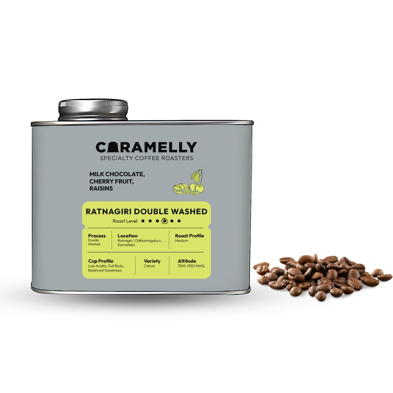 Caramelly Ratnagiri Double Washed Coffee - Caramelly