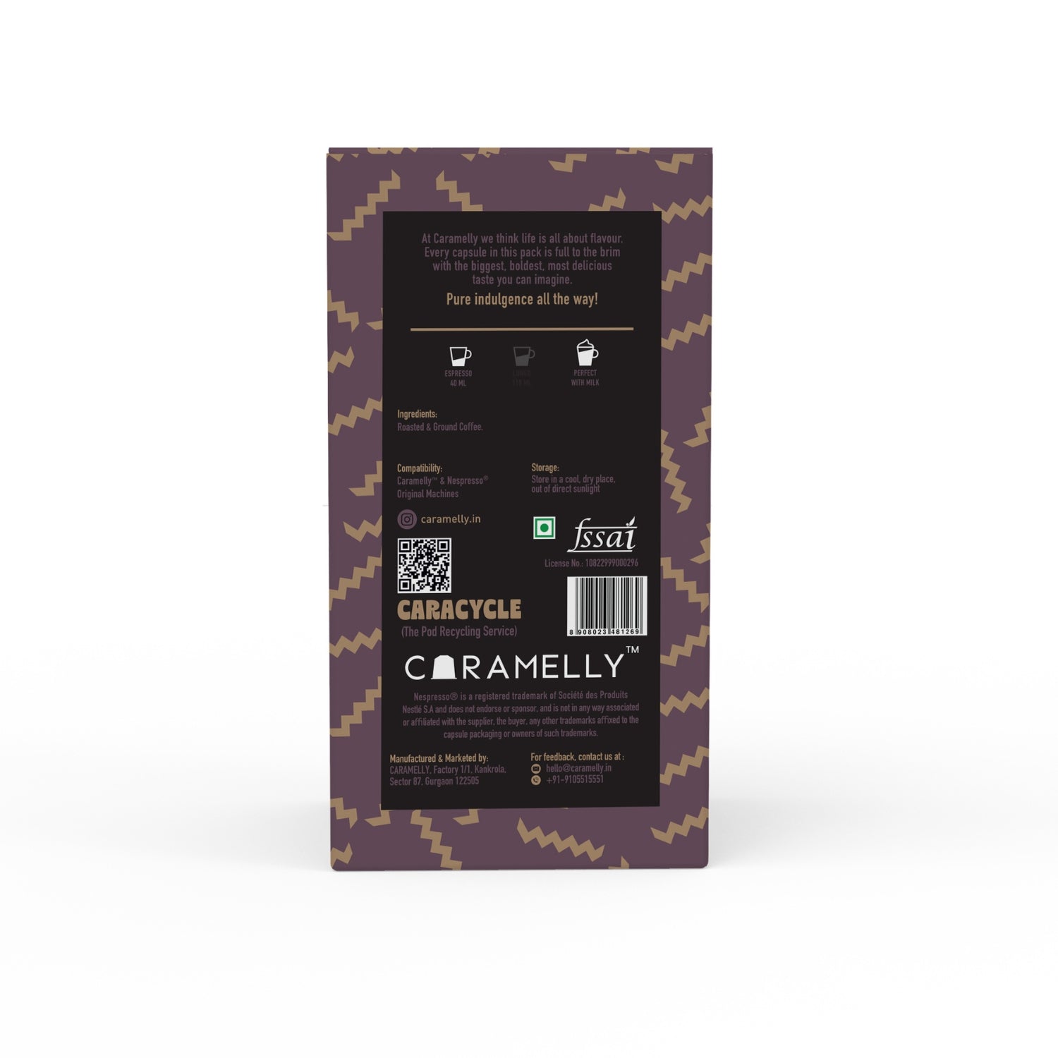 Caramelly Ristretto Intenso Nespresso® Compatible Coffee Capsules - 10 Pods - Caramelly