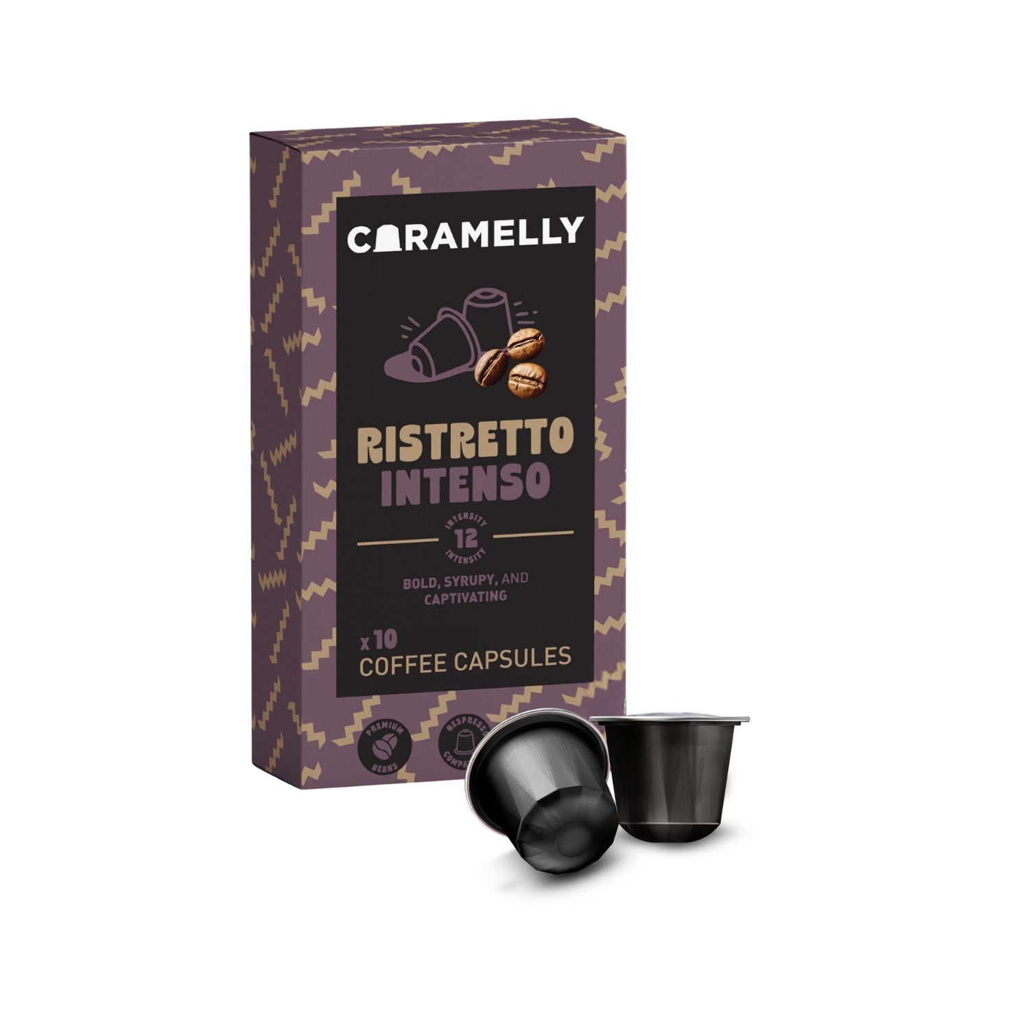 Caramelly Ristretto Intenso Nespresso® Compatible Coffee Capsules - 10 Pods - Caramelly