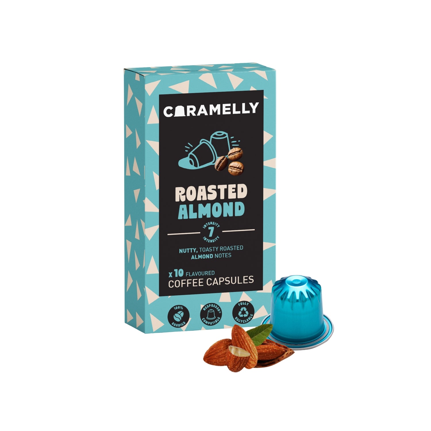 Caramelly Roasted Almond Coffee Capsules - 10 Pods - Caramelly