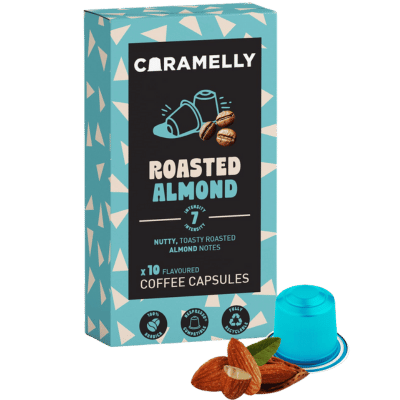 Caramelly Roasted Almond Coffee Capsules - 10 Pods - Caramelly