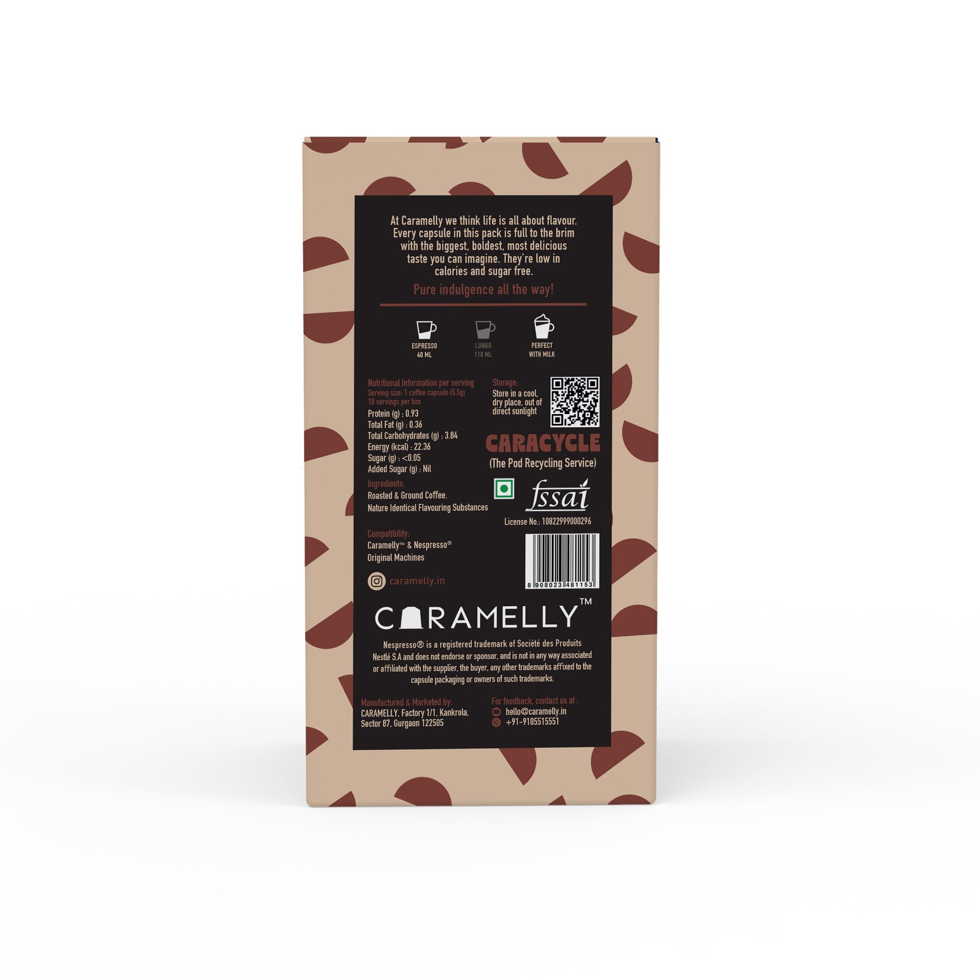 Caramelly Rocher Hazelnut Coffee Capsules - 10 Pods - Caramelly