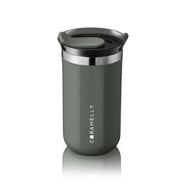 Caramelly Travel Coffee Mug 350ml - Ash Grey - Caramelly