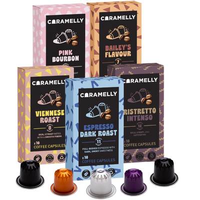 Caramelly Nespresso® Compatible Variety Pack - 50 Pods - Caramelly