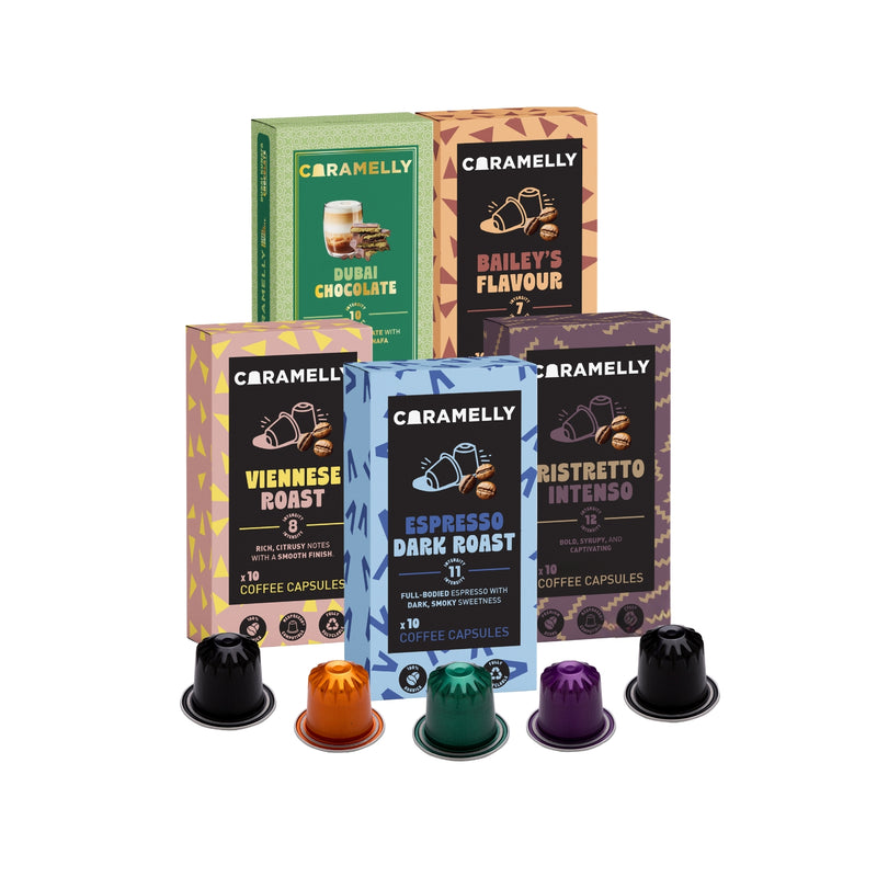 Caramelly Nespresso® Compatible Variety Pack - 50 Pods