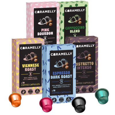 Caramelly Nespresso® Compatible Variety Pack - 50 Pods - Caramelly