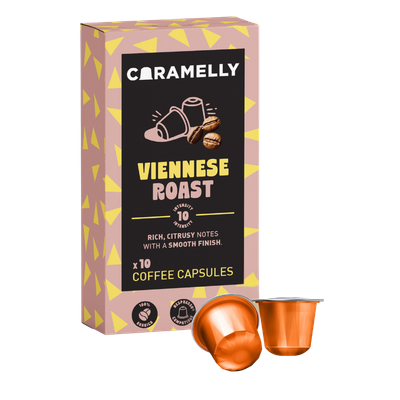 Caramelly Viennese Roast Nespresso® Compatible Coffee Capsules - 10 Pods - Caramelly