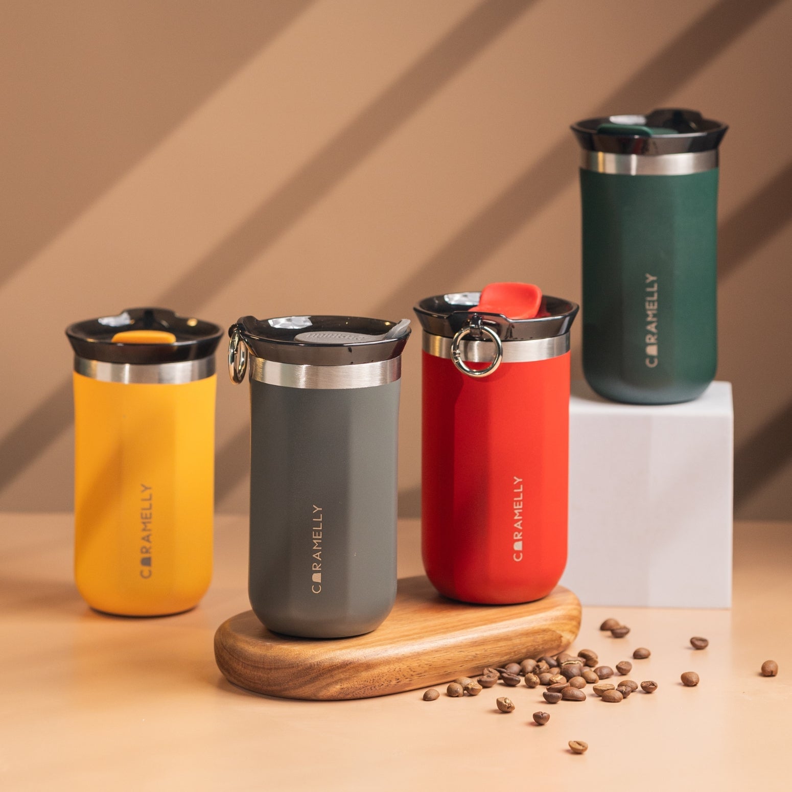 Caramelly Voyage Coffee Mug 300ml - Ash Grey - Caramelly