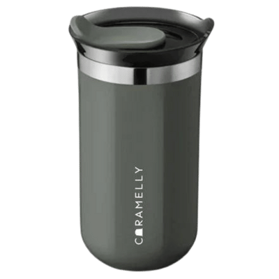 Caramelly Travel Coffee Mug 350ml - Ash Grey - Caramelly