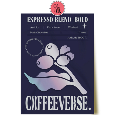 Coffeeverse Espresso Blend Coffee - Bold (250gm) - Caramelly