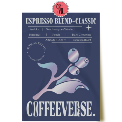 Coffeeverse Espresso Blend Coffee - Classic (250gm) - Caramelly