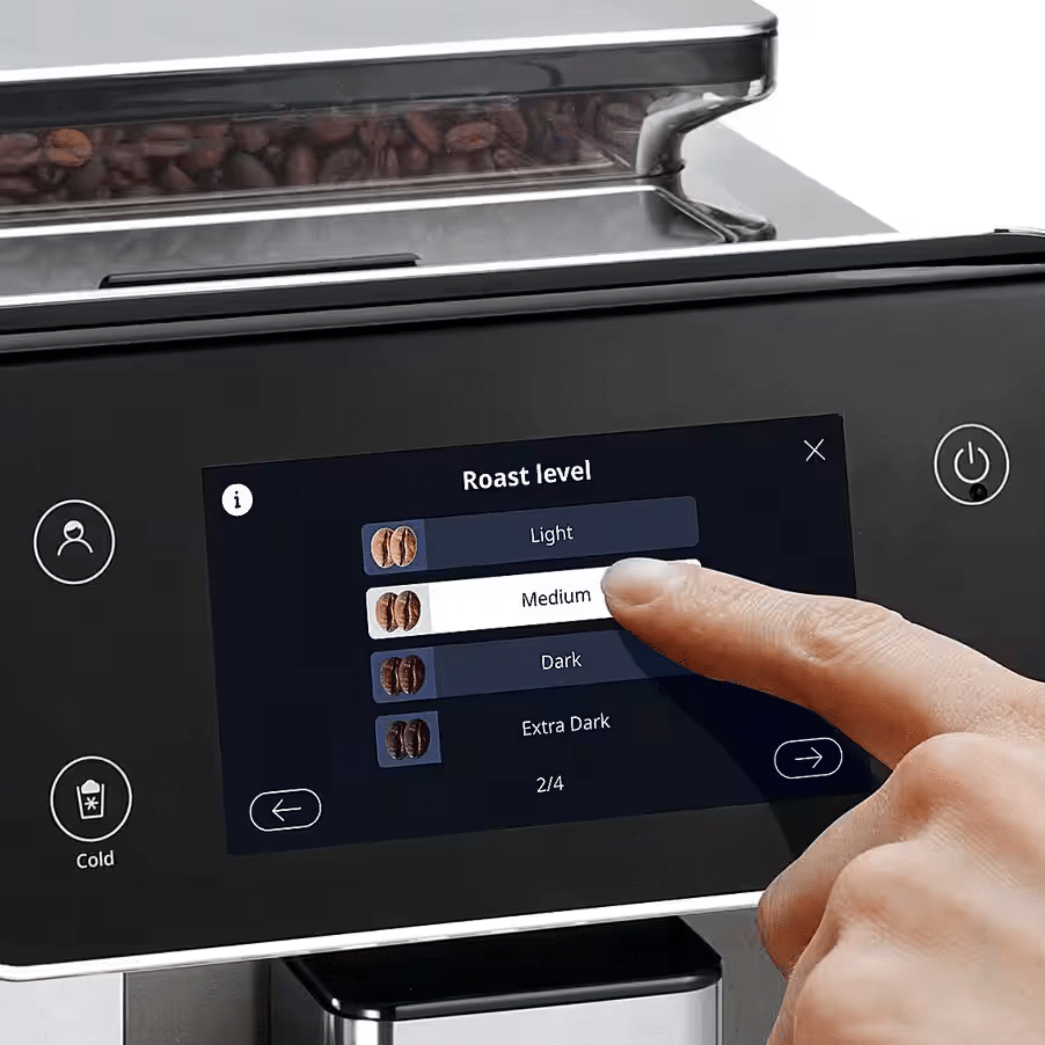 De'Longhi PrimaDonna Aromatic Fully Automatic Coffee Machine with Cold Brew - Caramelly