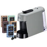 Caramelly Espresso Pop Nespresso® Compatible Coffee Capsule Machine (2025 Model) with LED Glow Ring + Free 50 Coffee Pods
