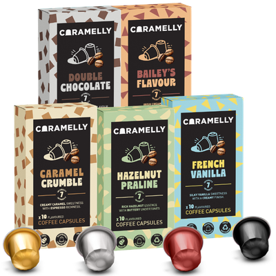 Caramelly Nespresso® Compatible Flavourites Pack - 50 Pods
