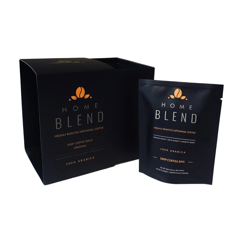 Home Blend Original Drip Coffee Bags | Light to Medium Roast | Pack of 10 - Caramelly