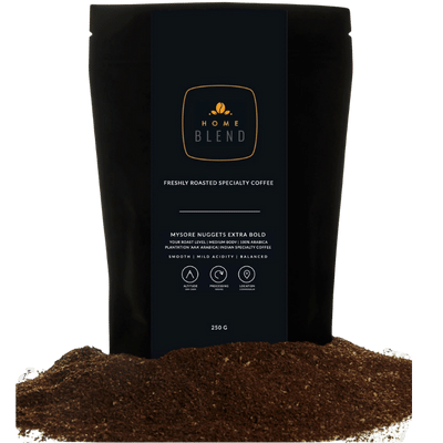 Home Blend Mysore Nuggets Extra Bold 'AAA' Coffee (250 gm) - Caramelly
