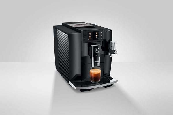 Jura E8 Coffee Machine Piano Black - Latest PAG2+ Model - Caramelly