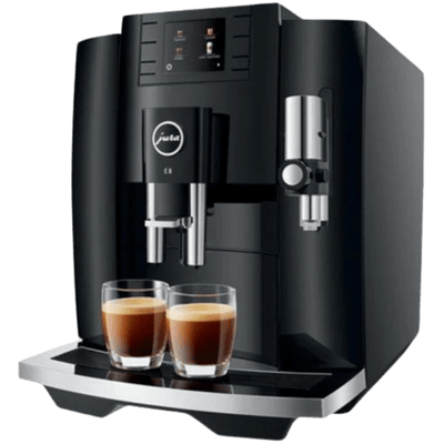 Jura E8 Coffee Machine Piano Black - Latest PAG2+ Model - Caramelly