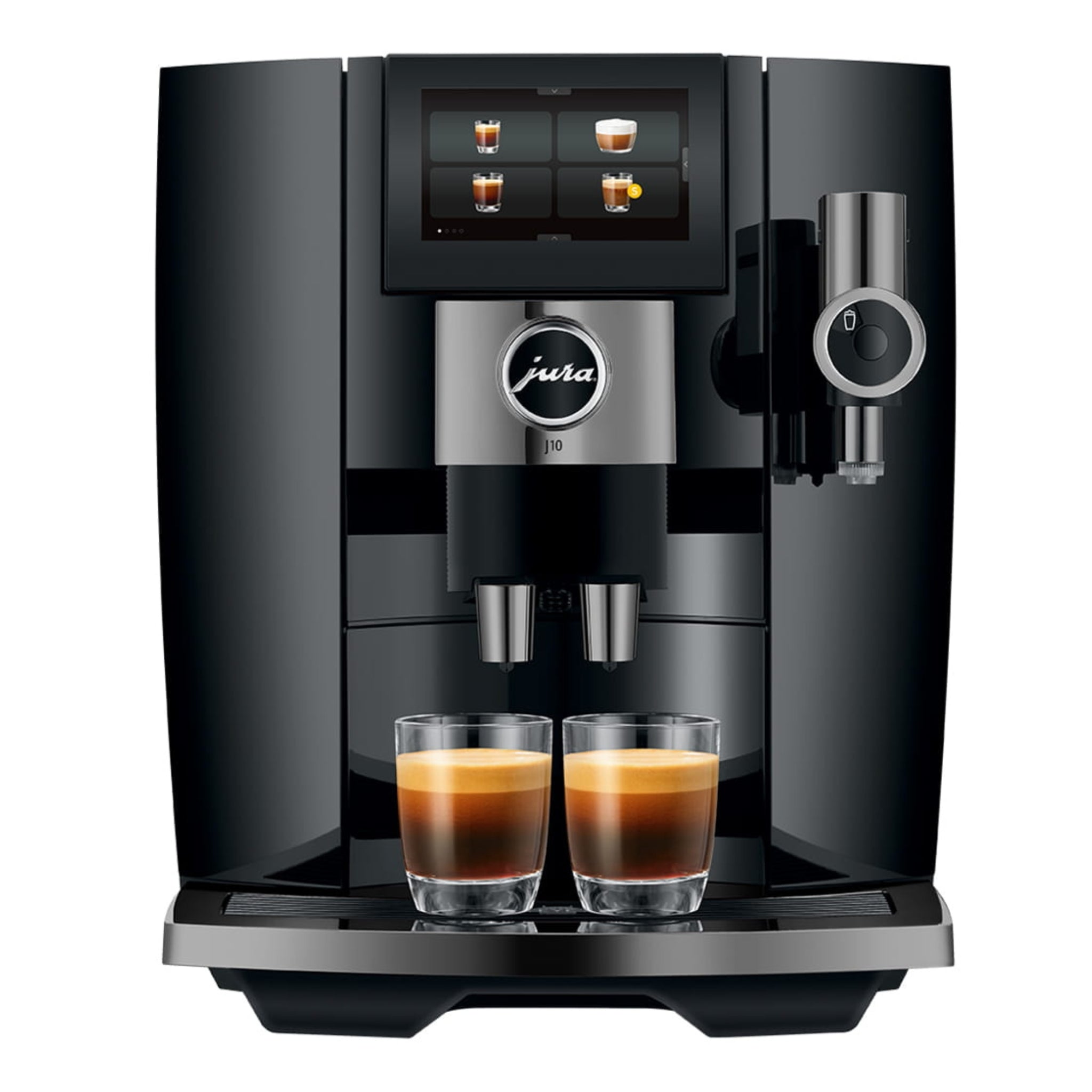 Jura J10 Coffee Machine (Piano Black) - Caramelly