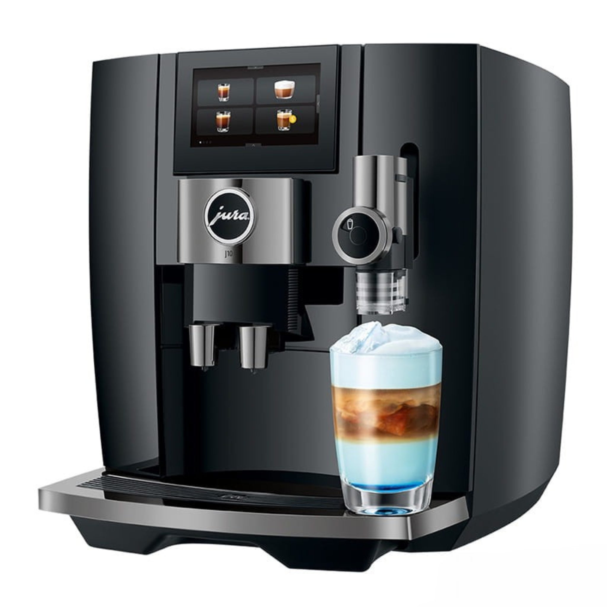 Jura J10 Coffee Machine (Piano Black) - Caramelly
