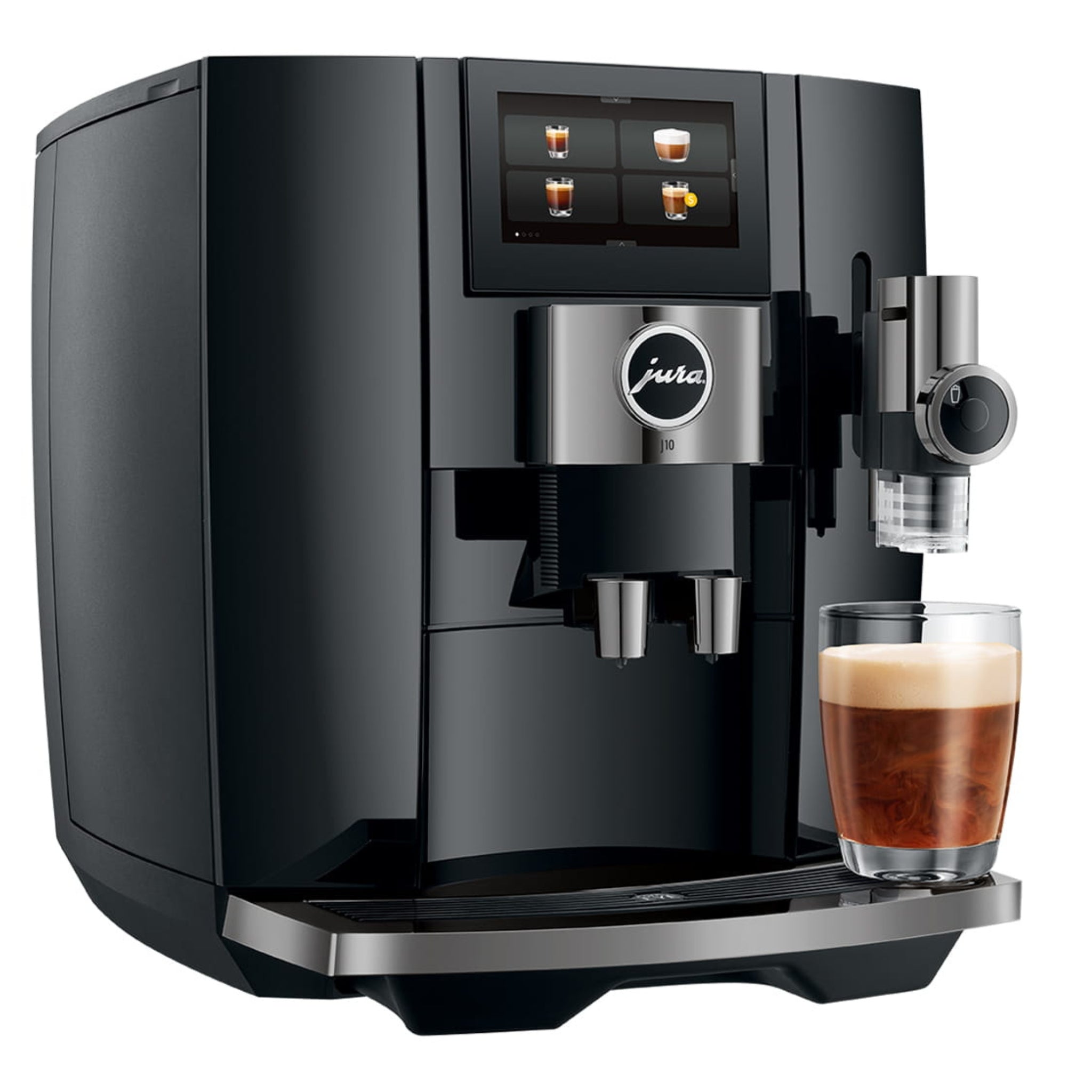Jura J10 Coffee Machine (Piano Black) - Caramelly