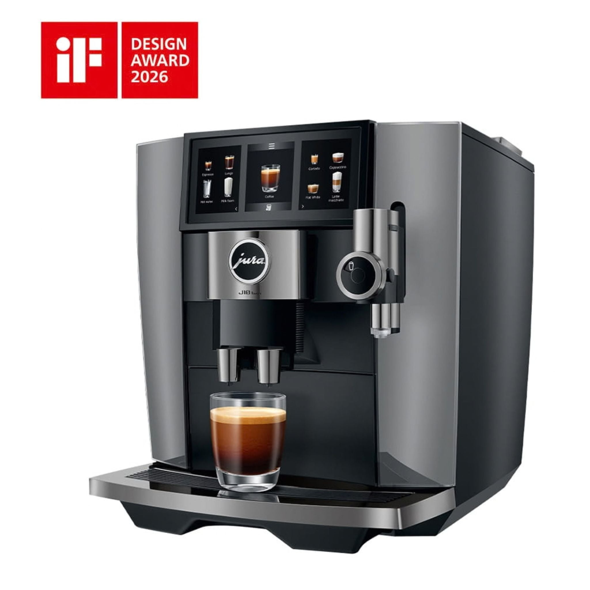 Jura J10 Twin Coffee Machine (Diamond Onyx) - Caramelly