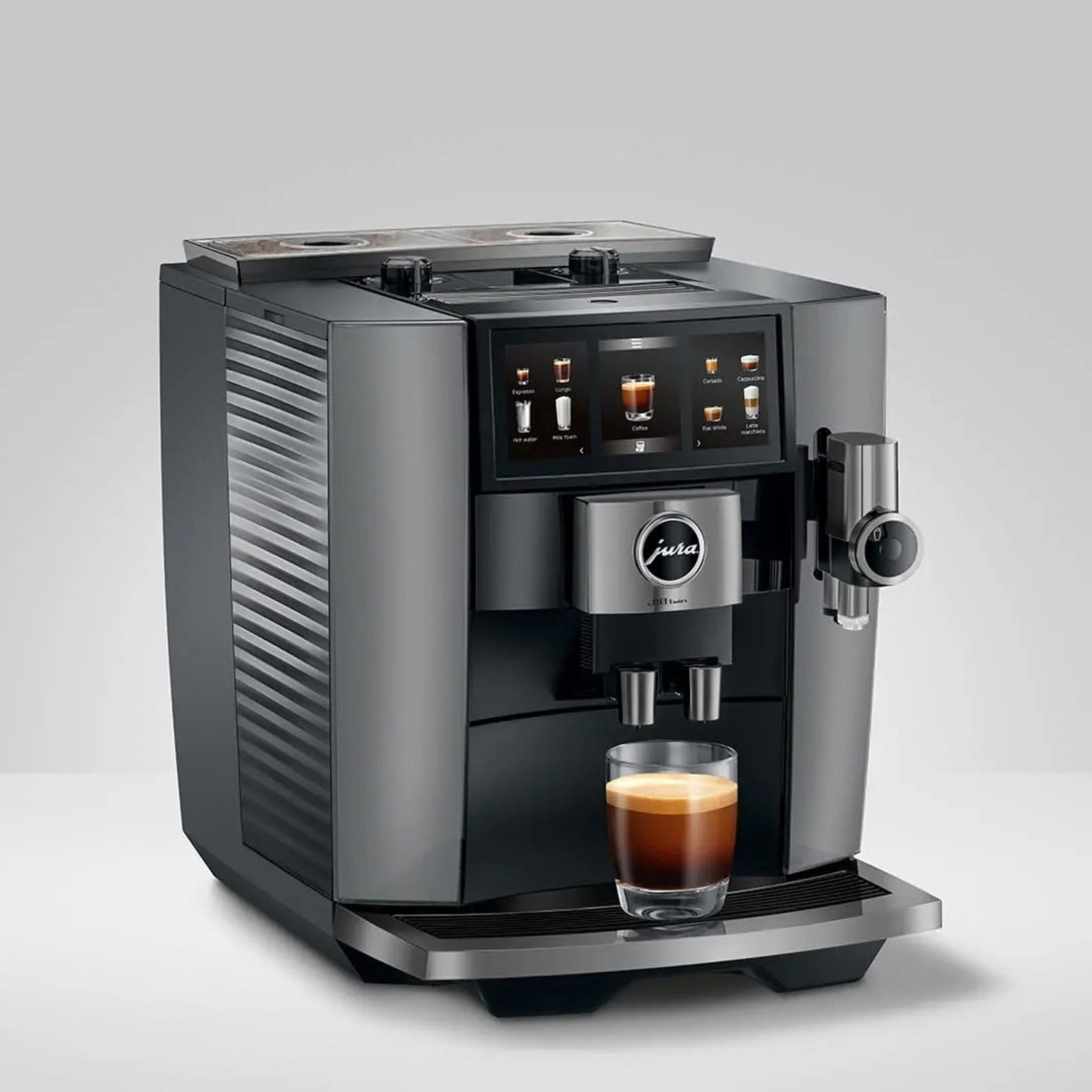 Jura J10 Twin Coffee Machine (Diamond Onyx) - Caramelly