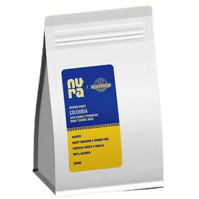Nura JD Tennessee Honey Barrel Aged Colombia Speciality Coffee - Caramelly