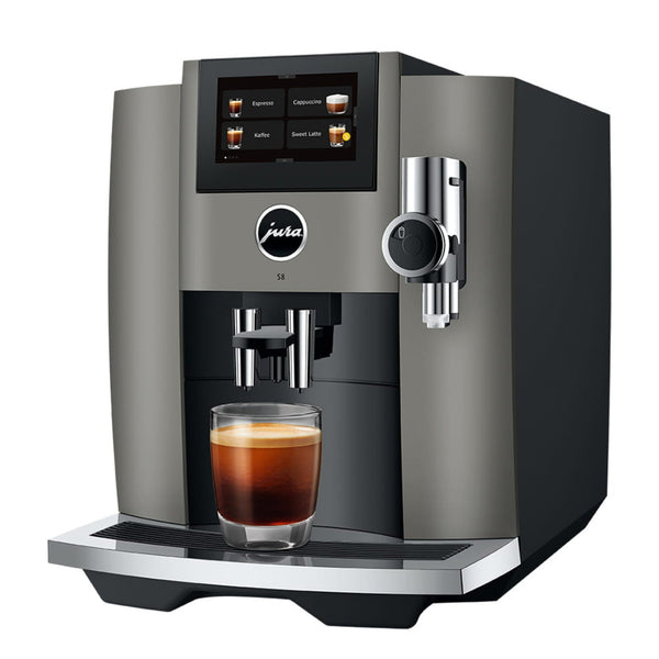 Jura S8 Coffee Machine (Dark Inox) - Caramelly