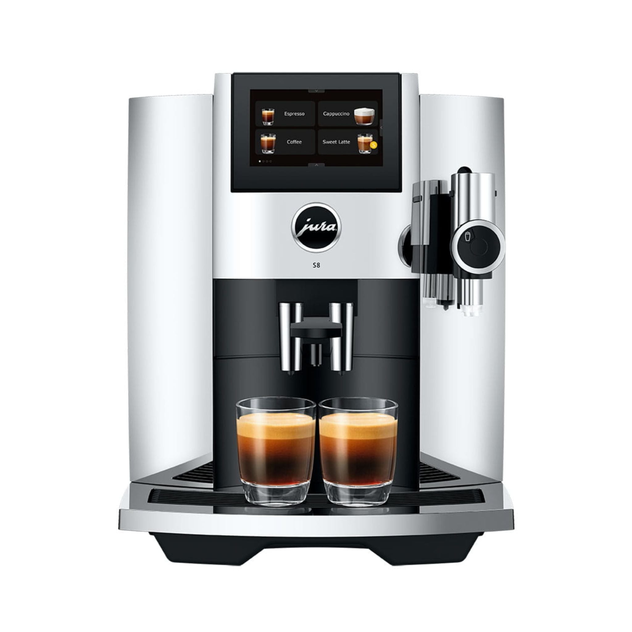 Jura S8 Coffee Machine (Latest Chrome P.A.G.2 Model) - Caramelly