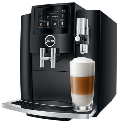 Jura S8 Coffee Machine (Latest Piano Black P.A.G.2 Model) - Caramelly