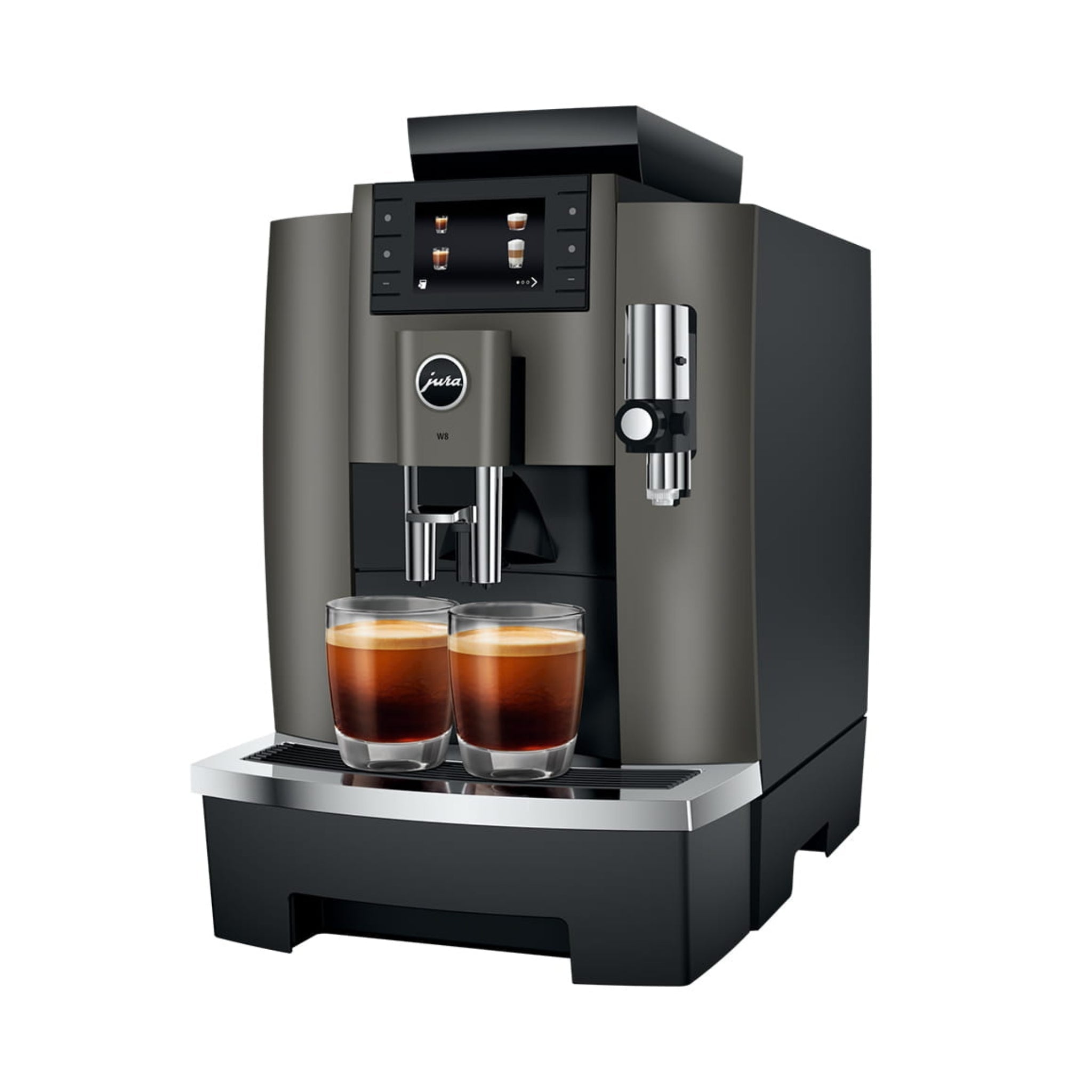 Jura W8 (2026 Model) Coffee Machine (Dark Inox) - Caramelly