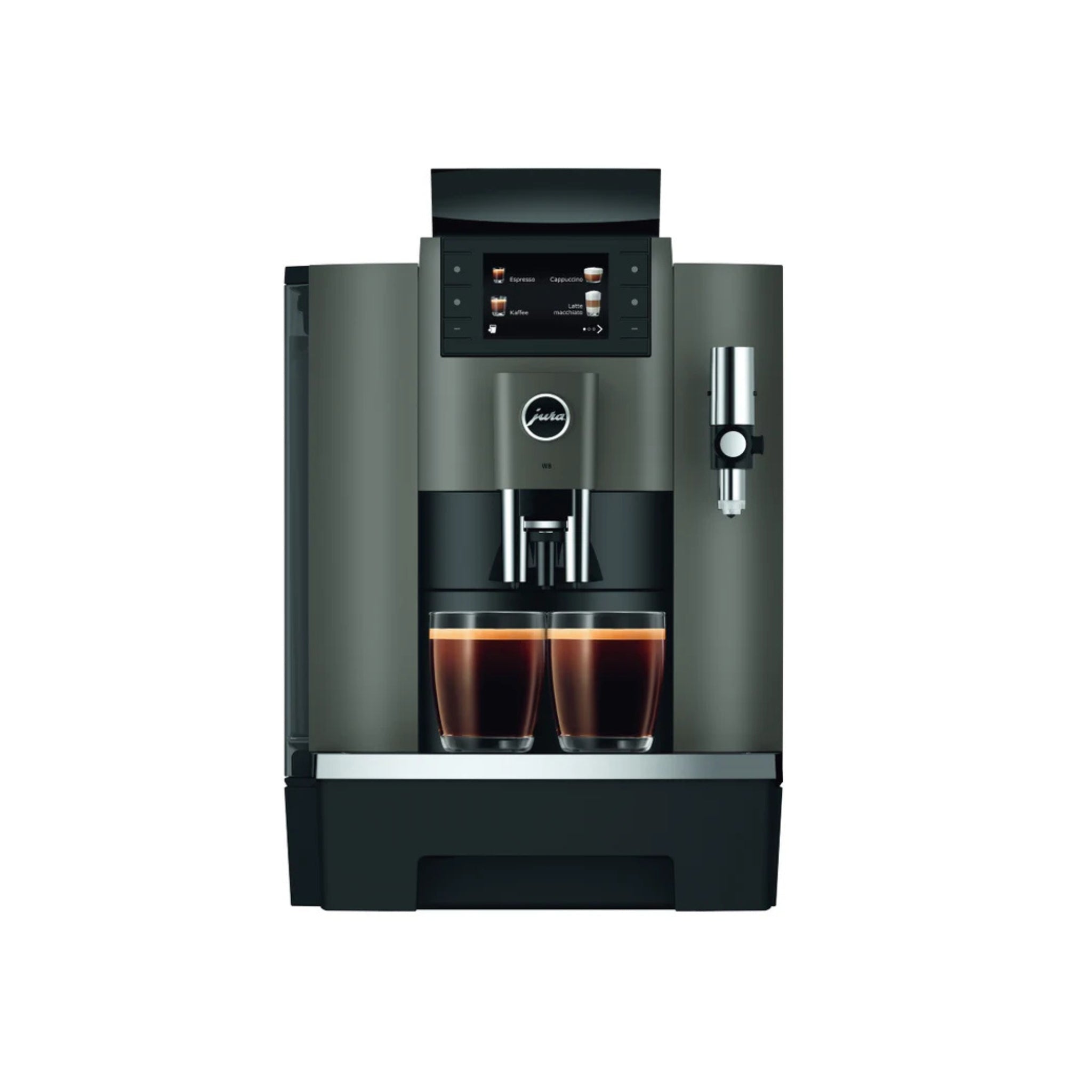 Jura W8 (2026 Model) Coffee Machine (Dark Inox) - Caramelly