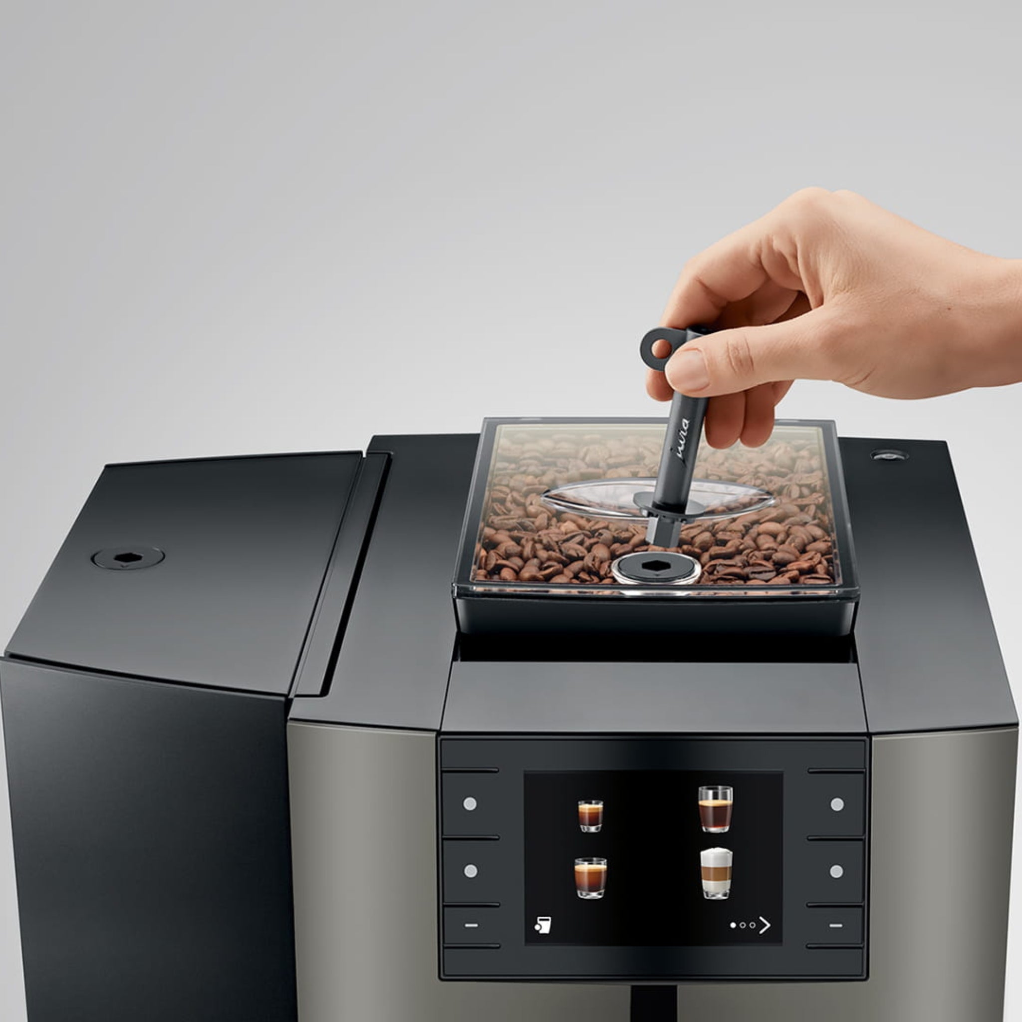 Jura X10 Platinum Coffee Machine - Caramelly