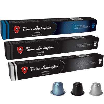 T.Lamborghini Nespresso compatible Favourites Pack - 30 Pods - Caramelly