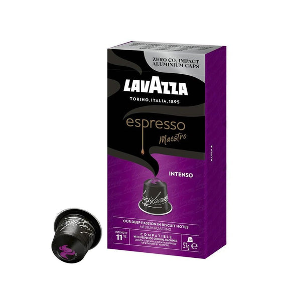 LAVAZZA compatible with Nespresso* Original Machines Espresso Maestro Intenso Capsules - 10 Pods - Caramelly