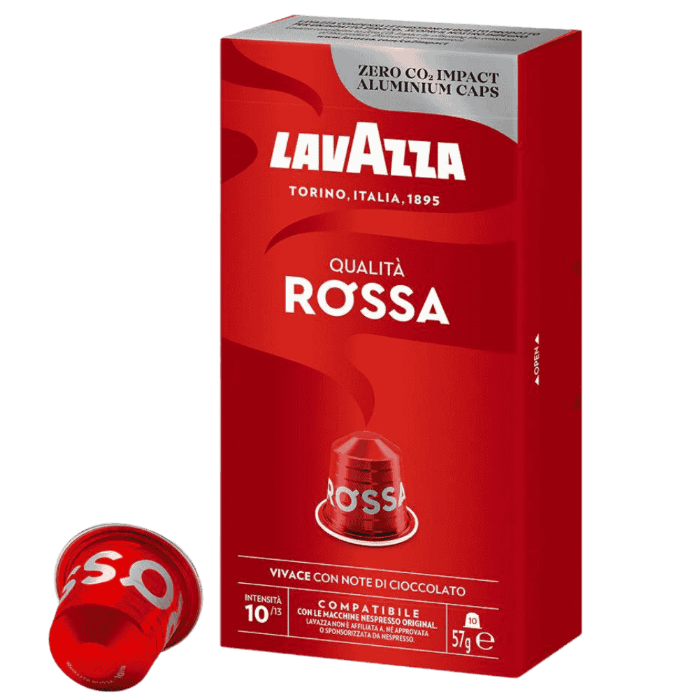 LAVAZZA compatible with Nespresso* Original Machines Qualità Rossa Capsules - 10 Pods - Caramelly