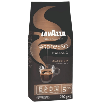 Lavazza R&G Espresso Italiano Coffee Beans (250g) - Caramelly
