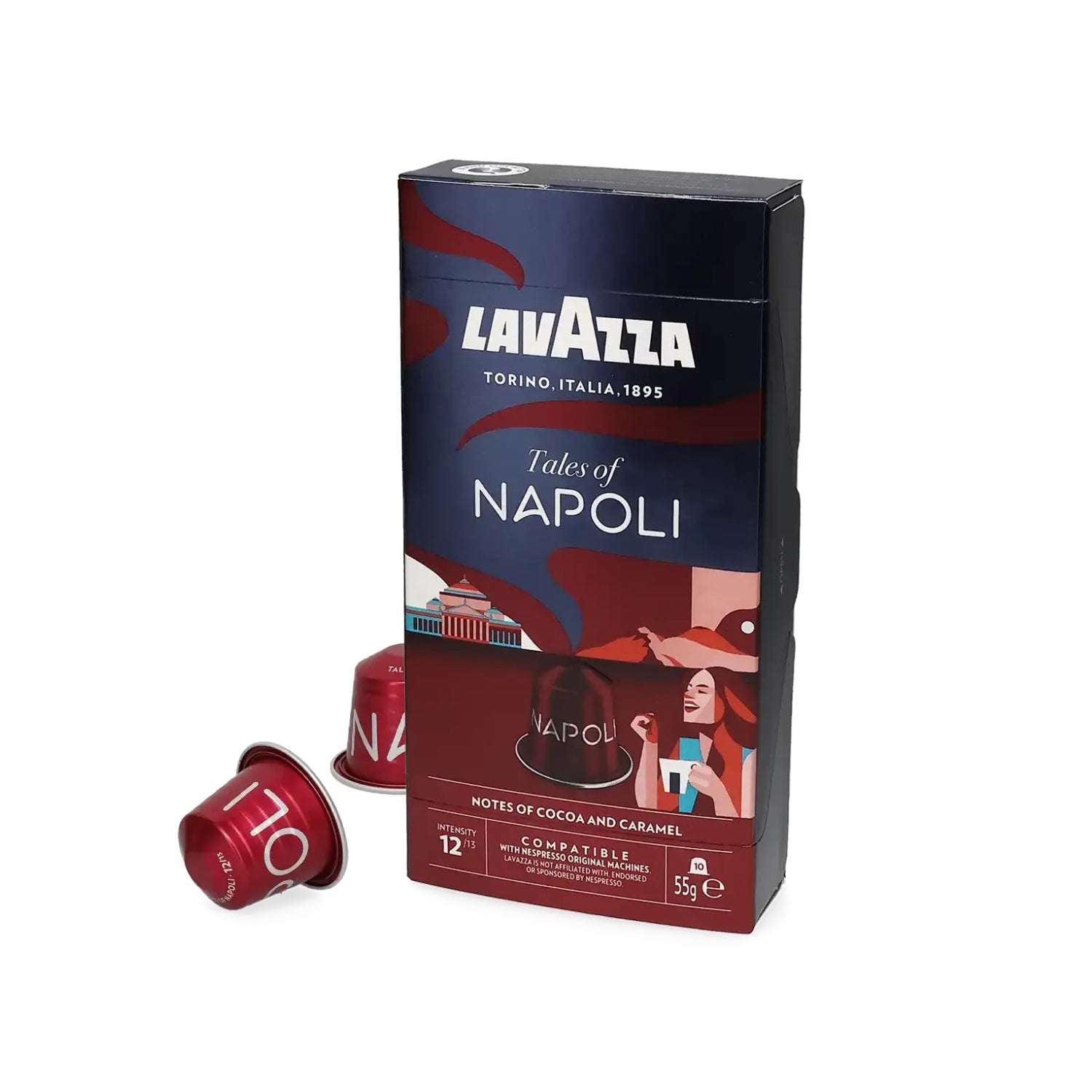 LAVAZZA Tales of Roma Nespresso® Compatible Coffee Capsules - 10 Pods - Caramelly