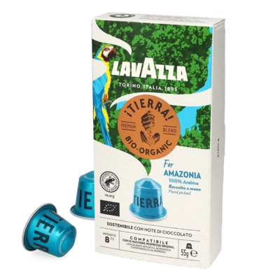 LAVAZZA ¡Tierra! For Amazonia Nespresso® Compatible Coffee Capsules - 10 Pods - Caramelly