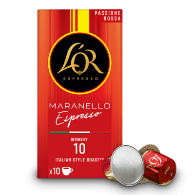 L'OR Maranello Espresso Nespresso® Compatible Coffee Capsules - 10 Pods - Caramelly